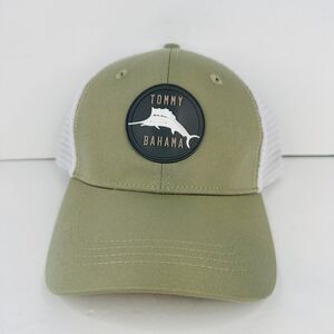 Tommy Bahama Men's Tip Your Cap Baseball Cap Adjustable SnapBack Sage Green Mesh